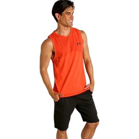 Under Armour Seamless Tank Top Beta/Black Size XL - Picture 12 of 12